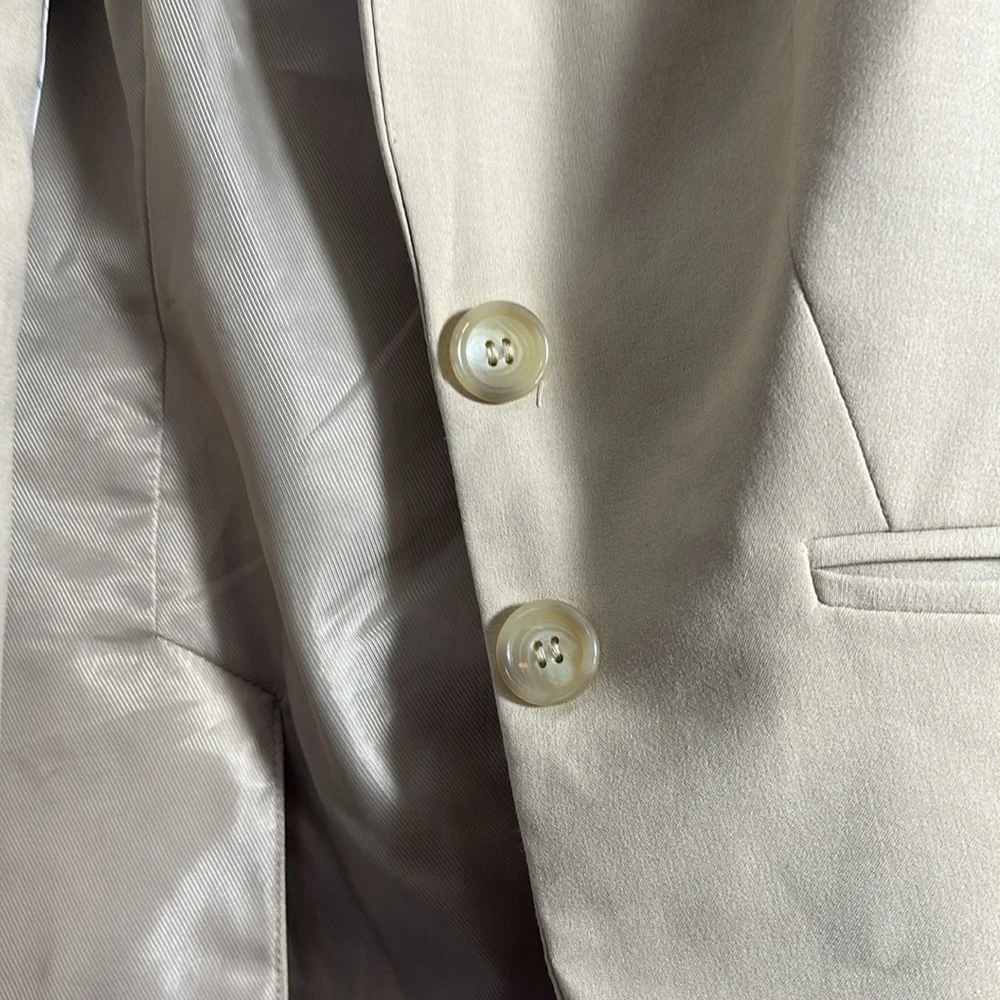 The Limited Sz 2 Tall Suit Jacket tan - EUC with cute striped lining